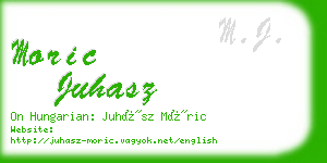 moric juhasz business card
